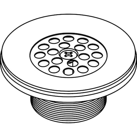 Central Brass Strainer Group for Item Nos. 1555 And 1655, Polished Chrome G-218-A